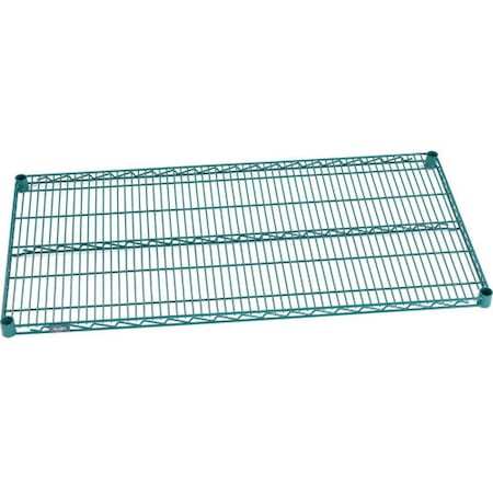Nexel 36W x 12D Poly-Green, Epoxy Wire Shelf S1236GZ